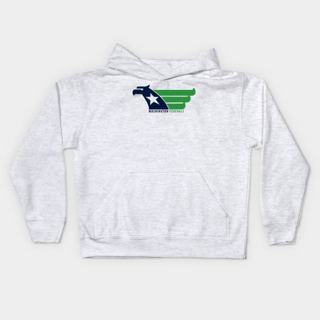 DEFUNCT - Washington Federals Kids Hoodie by LocalZonly